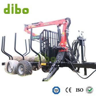 5.5m Log Crane With Trailer