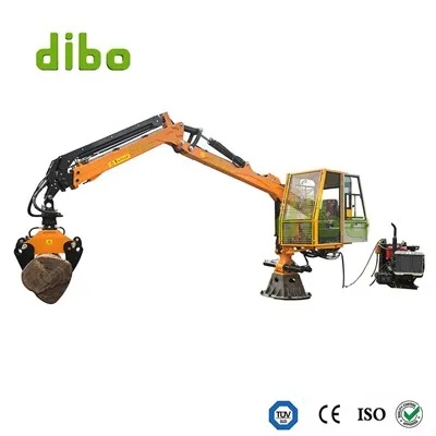 CE Hydraulic Log Crane With Cabin